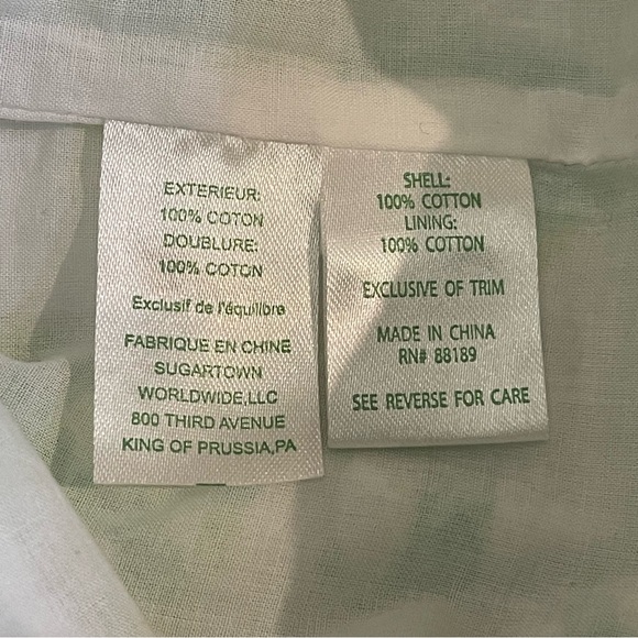 Lilly Pulitzer Mila Resort White & Green Heartbreaker Lace Detail Shift Dress - Picture 12 of 14